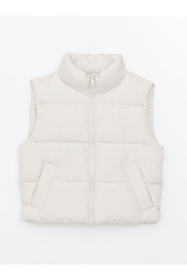 Dik Yaka Kadin Sisme Yelek - S57984Z8 - 6