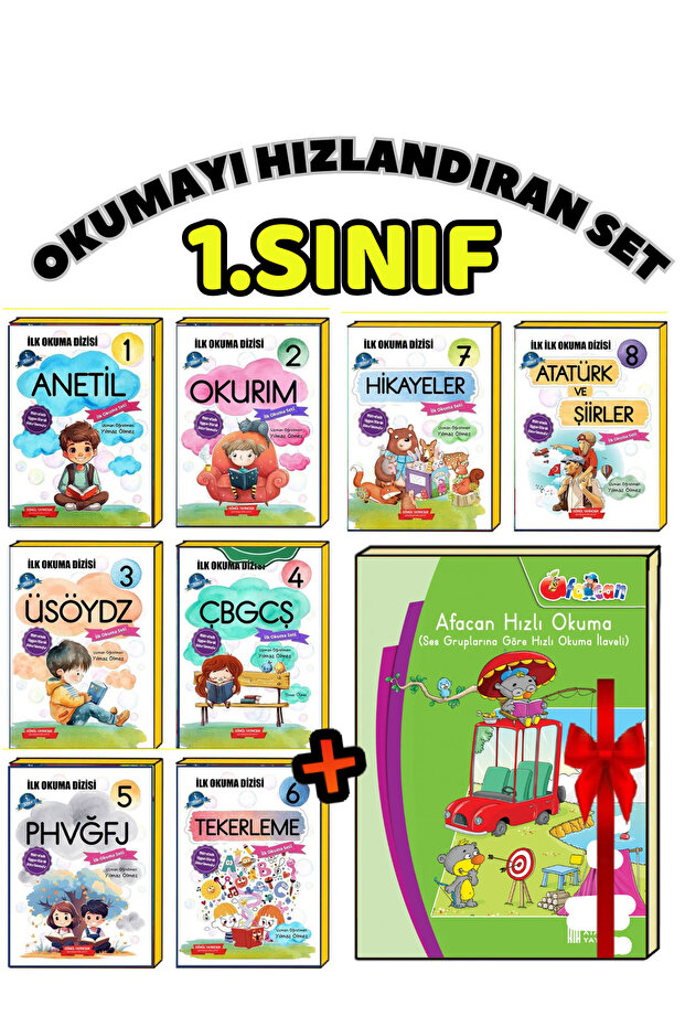 1St Class Afacan Kolay Hızlı Okuma Seti (Teacher Recommended)