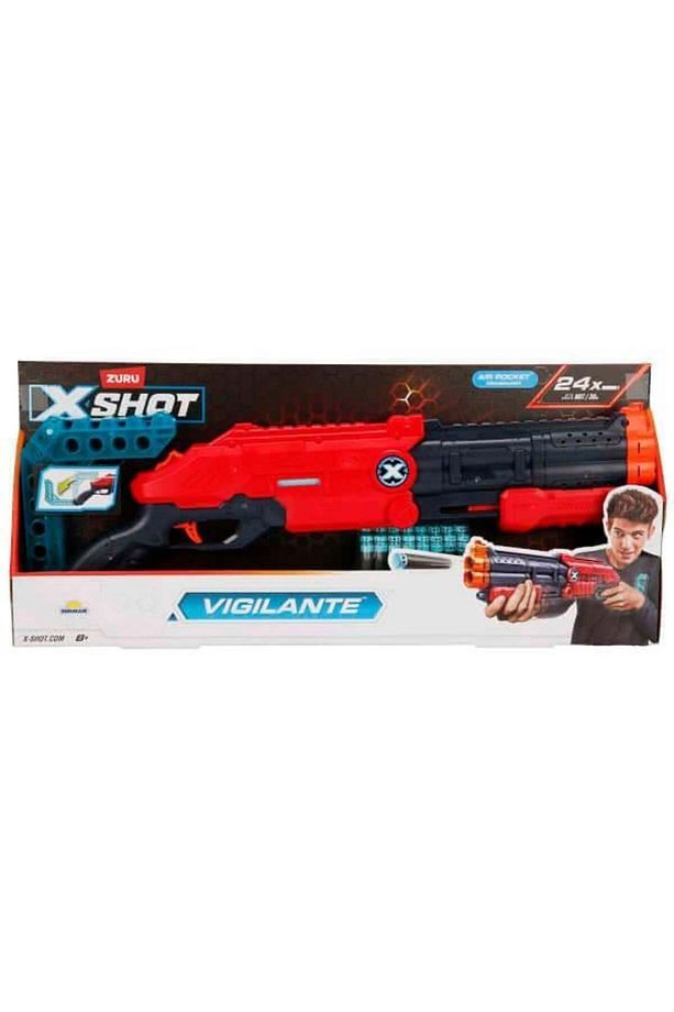 X-Shot Excel Vigilante 24 Mermili Sünger Dart Atan Silah 55 cm - 1