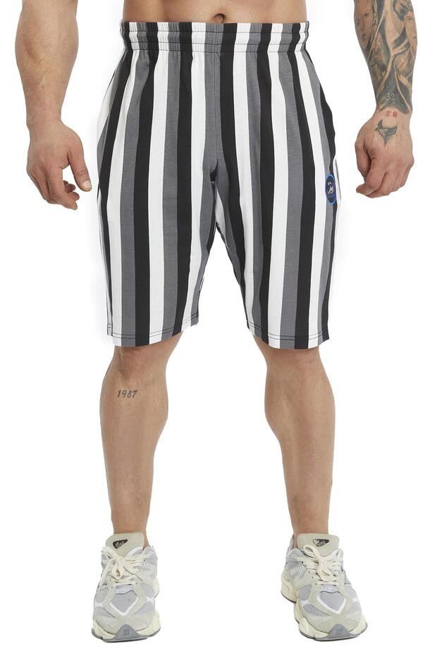 Cotton, Striped Sports Shorts Bgsm 1516