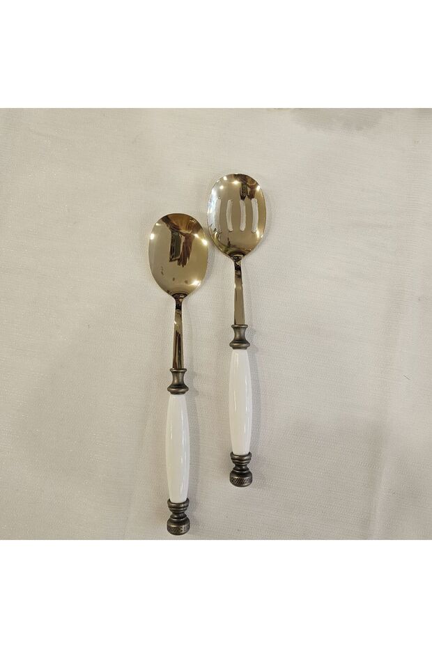 2-Piece Salad Set Antique Titanium
