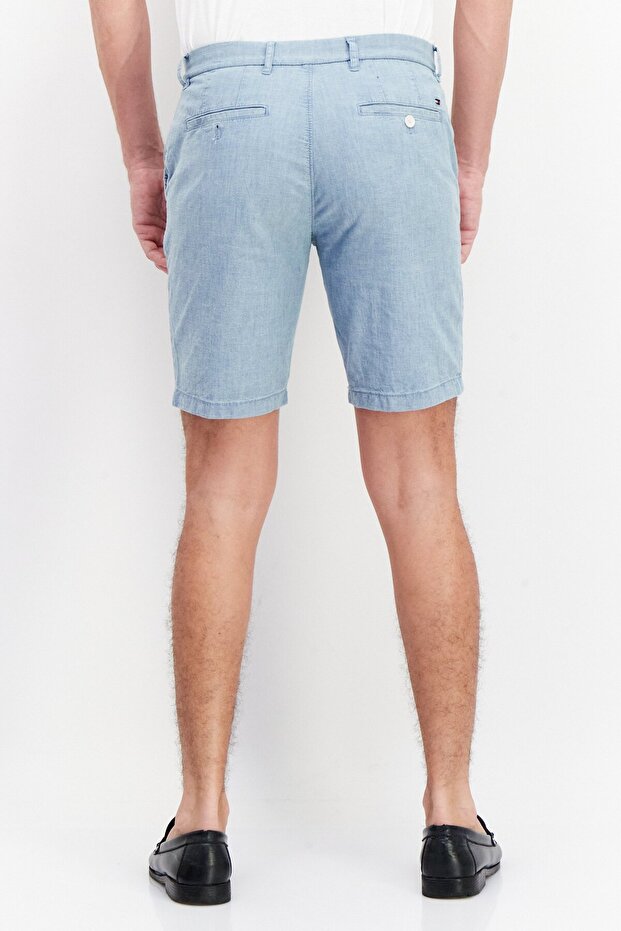 شورت رجالي أساسي قابل للتمدد، أزرق فاتح - 3