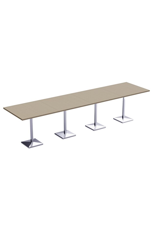 Bar Table Square Base 16 Seater Cocktail Bistro Table for Pub_Linen