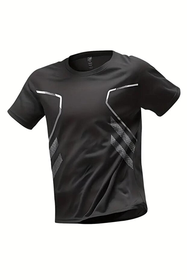 تي شيرت Fusto Micro Polyester Slim Fit للتدريب الرياضي للرجال