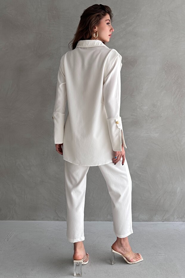 مجموعة مفصلة بأزرار مزدوجة - 5