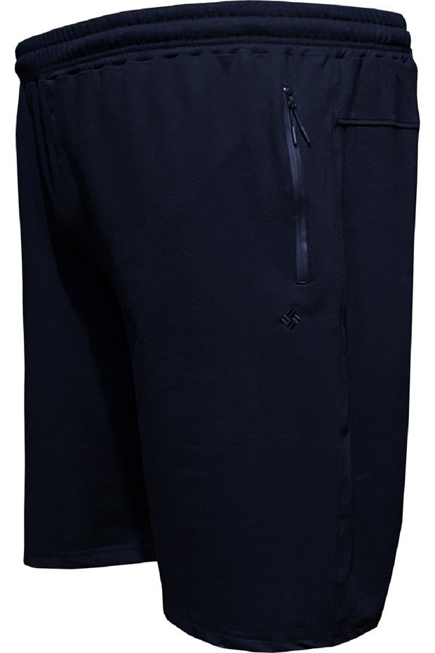 Plus Size Combed Cotton Shorts - 1