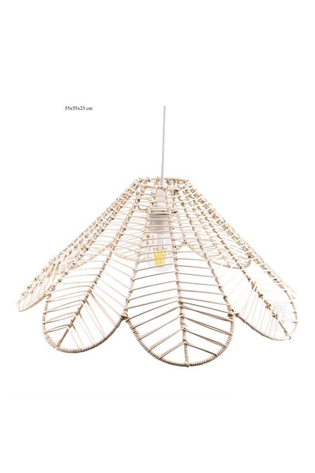 Bambu Avize Iskandinav, Modern, Bohem, Rattan Avize, Aydınlatma - 3