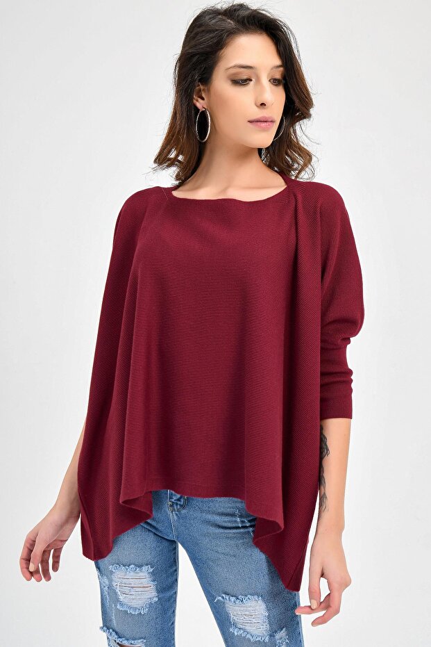 Kadın Triko Panço 20w104 - 1