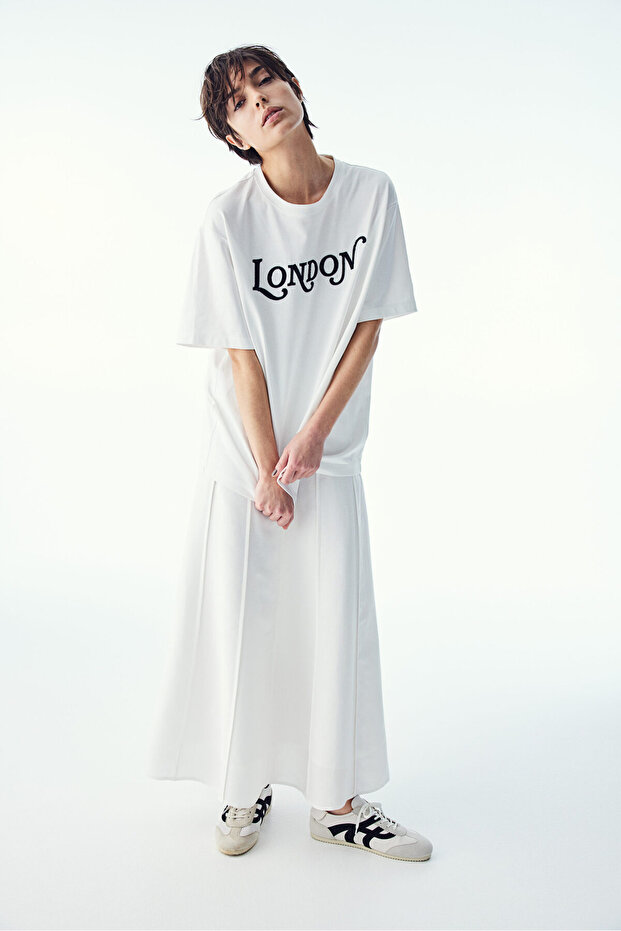 Boncuk Süslemeli Tişört - 1