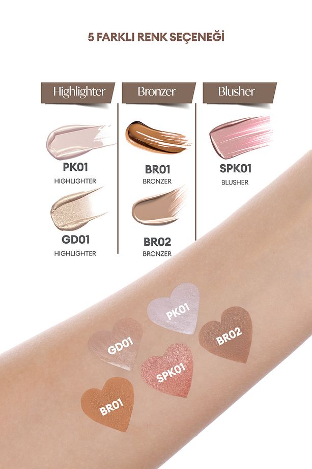 Kolay Uygulanılabilen, Kalıcı, Doğal Görünüm Sunan Likit Bronzer Juicy-pang Water Bronzer (BR01) - 2