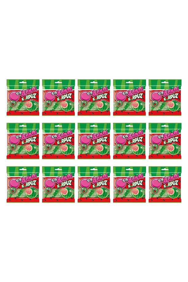 Karpuz Aromalı Toz Dolgulu Sakız 80 gr x 15 Adet - 1