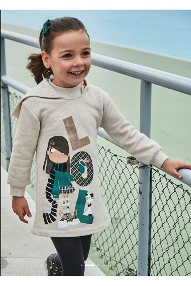 kız çocuk örme elbise 4930 - 2