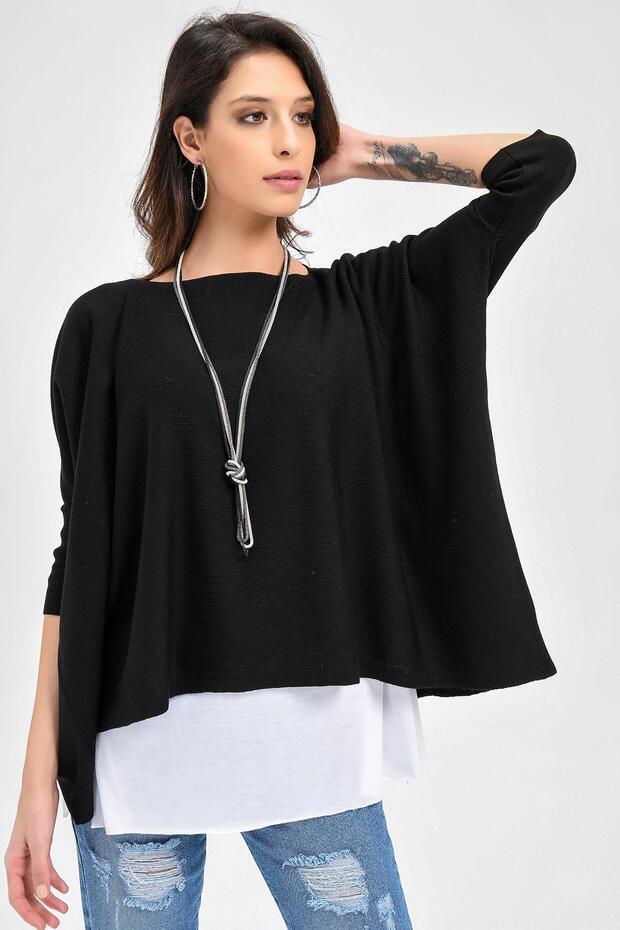 Kadın Triko Panço 20w104 - 4