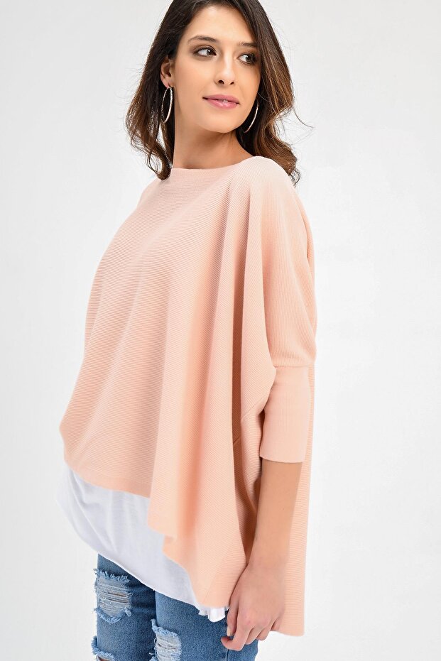 Womens Knit Poncho 20w104