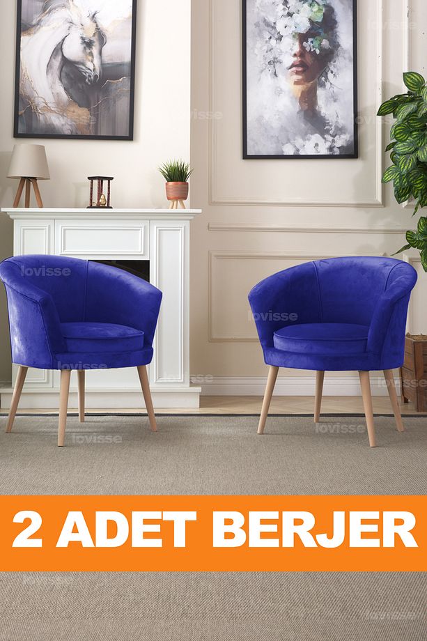 Milano Berjer Set - 2 Adet, Tekli Koltuk, Ofis, Balkon, Bekleme, Çay Seti, Lobi - 3