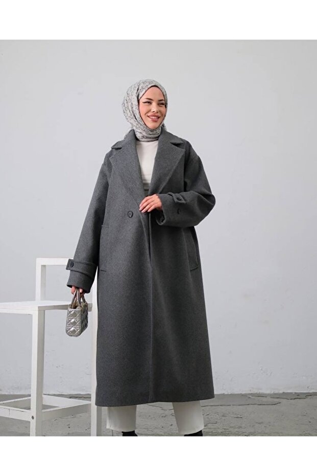 oversize kaşe kaban - 2