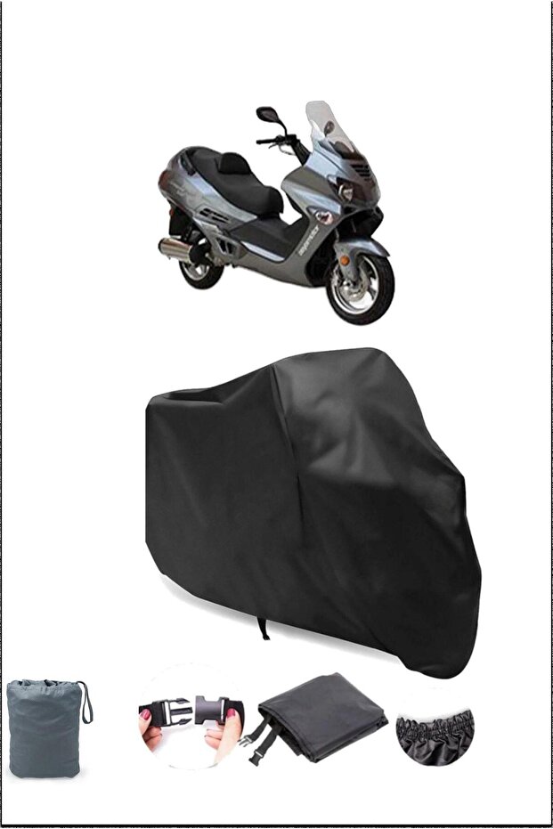 Black Asia Armada 250 Waterproof Durable Motorcycle Cover