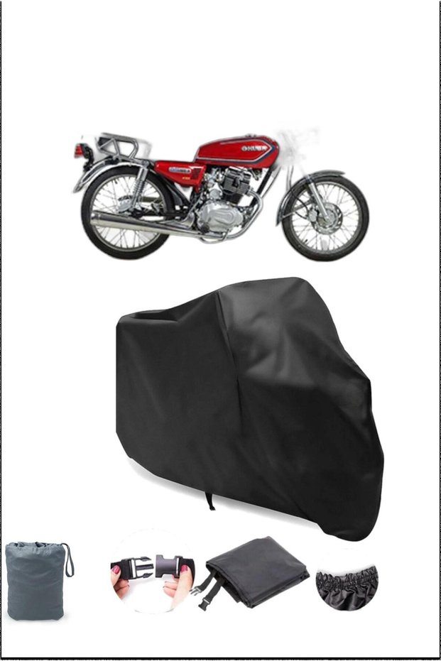 Lock Compatible Motorcycle Tarpaulin for Black Kuba Cheetah 170F, Safe, Waterproof