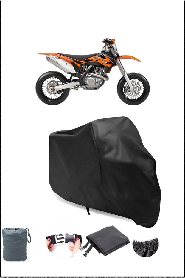 Black Ktm 450 Smr Waterproof Durable Motorcycle Cover