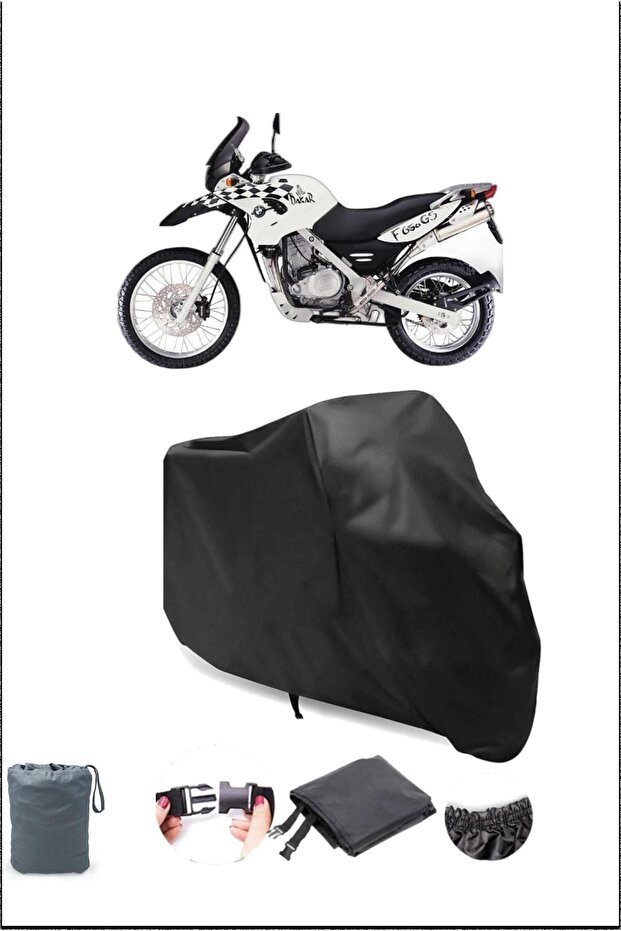 Black Bmw F 650 Gs Dakar Rear Bag Compatible Motorcycle Tarpaulin Waterproof Durable Fabric