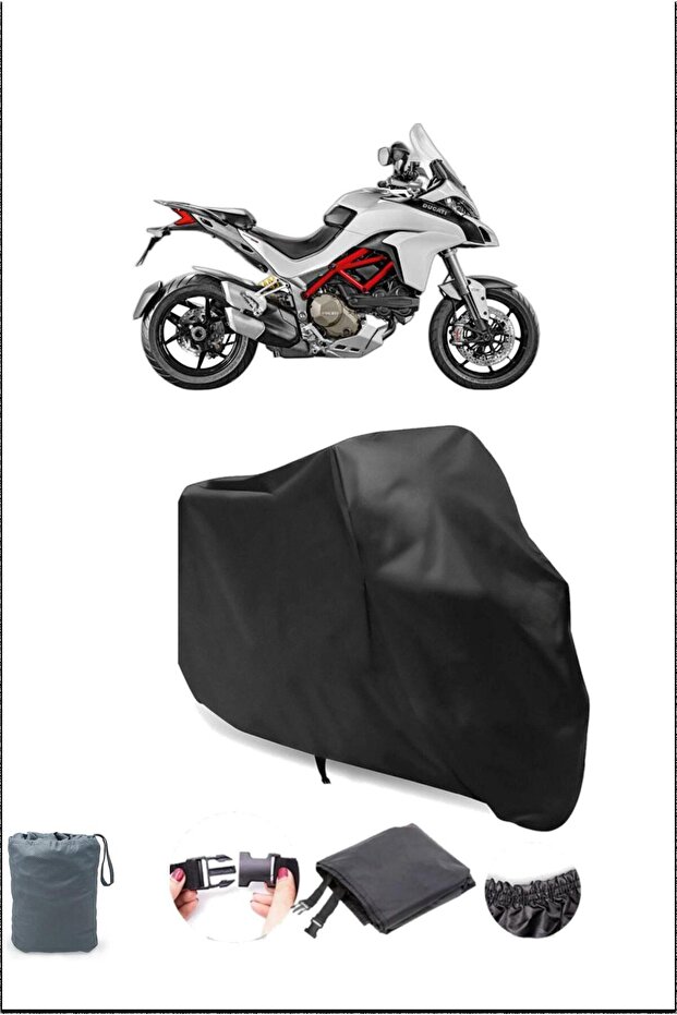 Black Ducati Multistrada 1200S Waterproof Durable Motorcycle Cover