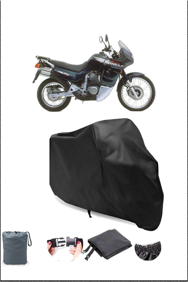 Black Honda XL 600 Transalp Waterproof Resistant Motorcycle Cover