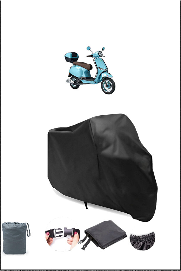 Black Altai Xline 125 Pro Waterproof Durable Motorcycle Cover
