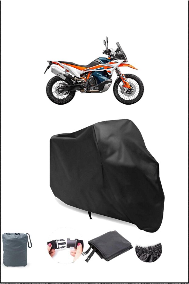 Black Ktm 890 Smt Waterproof Durable Motorcycle Cover