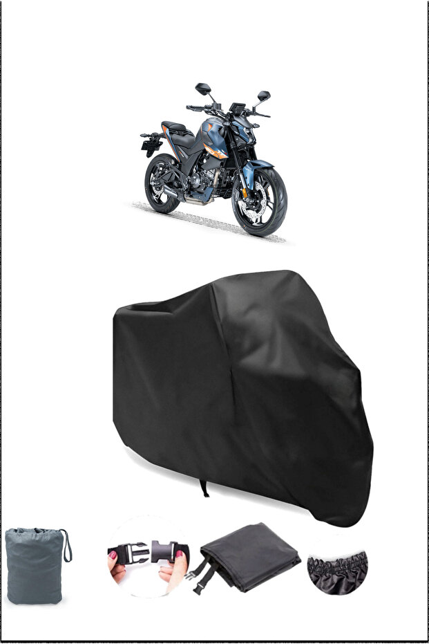 Black Rks Rz 150 Waterproof Durable Motorcycle Cover