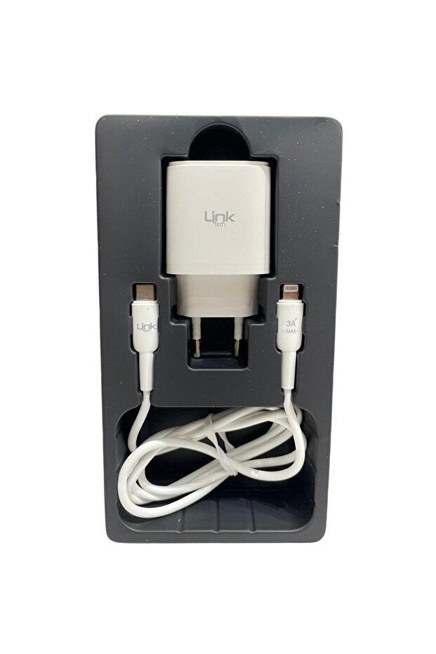 Link Tech C308 Safe Tip-C Lightning Kablolu 20W Hızlı Şarj Cihazı - 2
