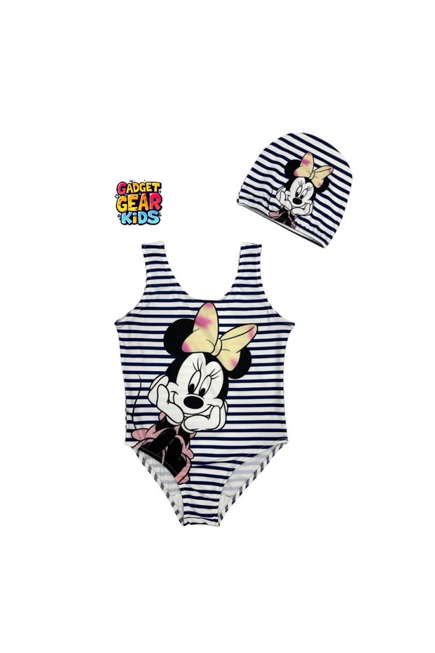 Girl's Swimsuit with Print Detail and Boneli