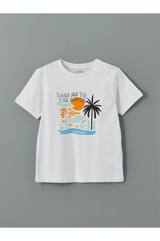 LCW Kids Bisiklet Yaka Erkek Çocuk Şortlu Pijama Takımı - 2