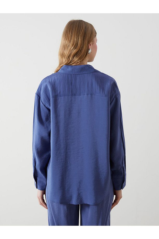 XSIDE Oversize Poplin Kadın Gömlek - 4