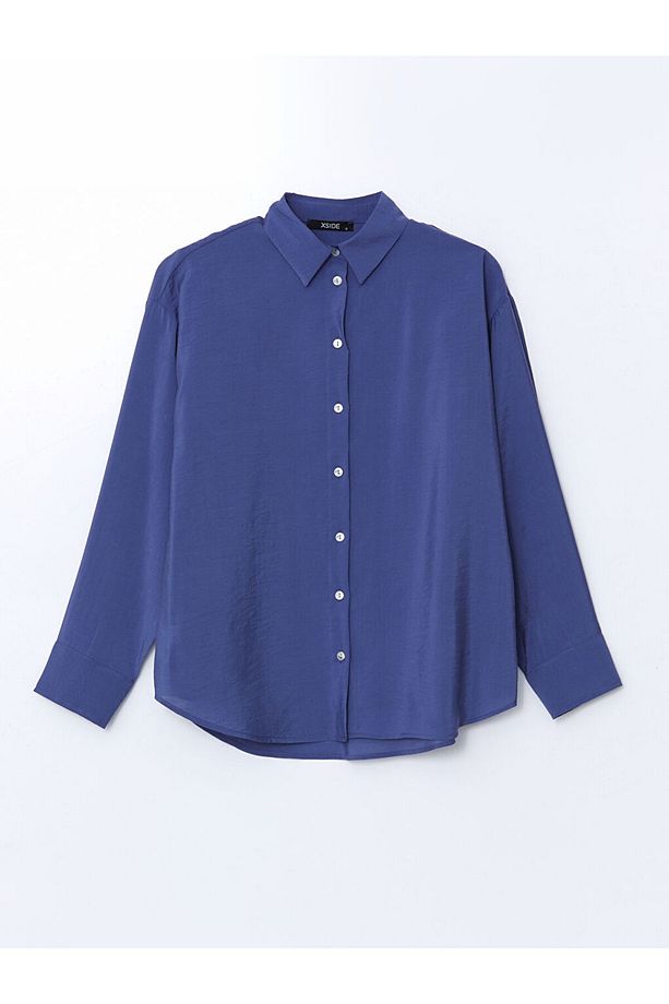XSIDE Oversize Poplin Kadın Gömlek - 5