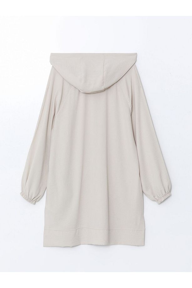 LCW Modest Kapüşonlu Oversize Kadın Tunik - 6
