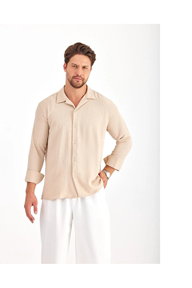Men's Summer Textured Shirt