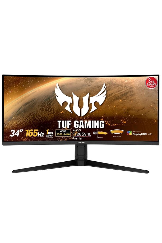 Tuf Gamıng Vg34vql1b 34 Va Kavıslı Freesync 3440x1440 1ms(mprt) 165hz Dp Hdmı Usb Mm Vesa 3yıl - 1
