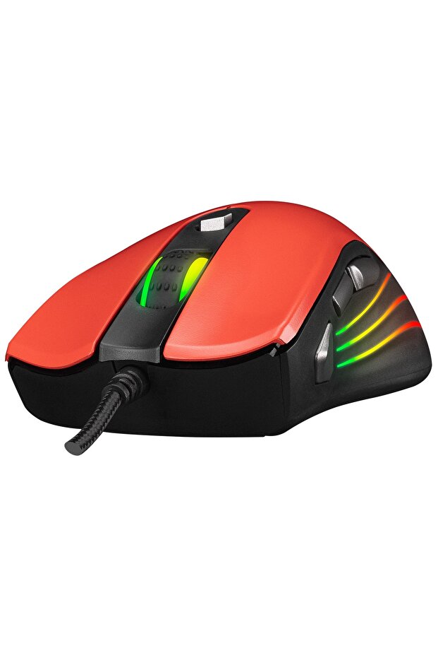 Smx-r33 Limbo Makrolu Siyah/kırmızı 6400dpı Rgb Ledli Gaming Oyuncu Mouse - 3
