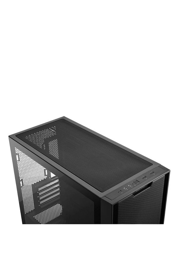 A21 Temperli Cam Mesh Panel Matx Siyah Bilgisayar Kasası - 3