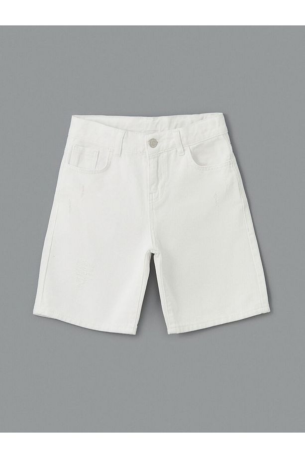 Lcw Beli Ayarlanabilir Lastikli Erkek Çocuk Jean Şort - 2