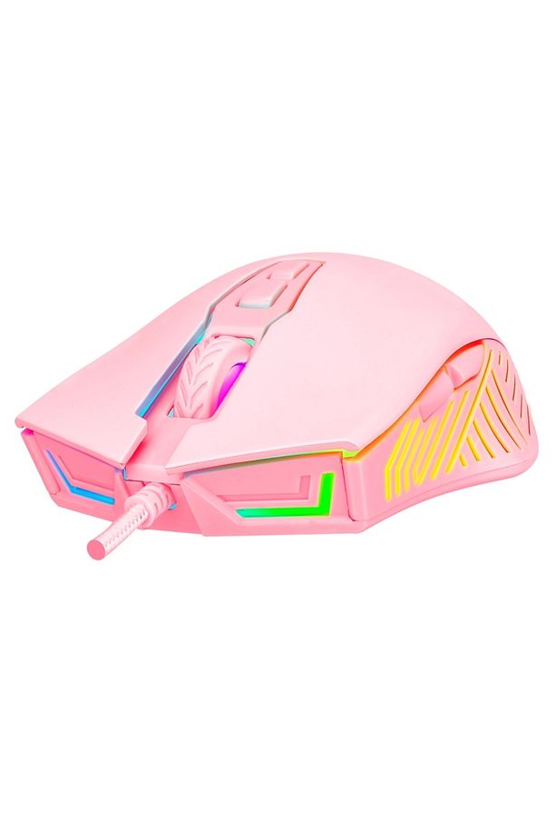 Smx-g68 Spear Pembe 12800 Dpı V2 Full Rgb Ledli Makrolu Drag Click Gaming Oyuncu Mouse - 5