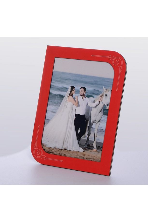 Ahşap Kırmızı Renk Resim Çerçeve 10x15 - 1