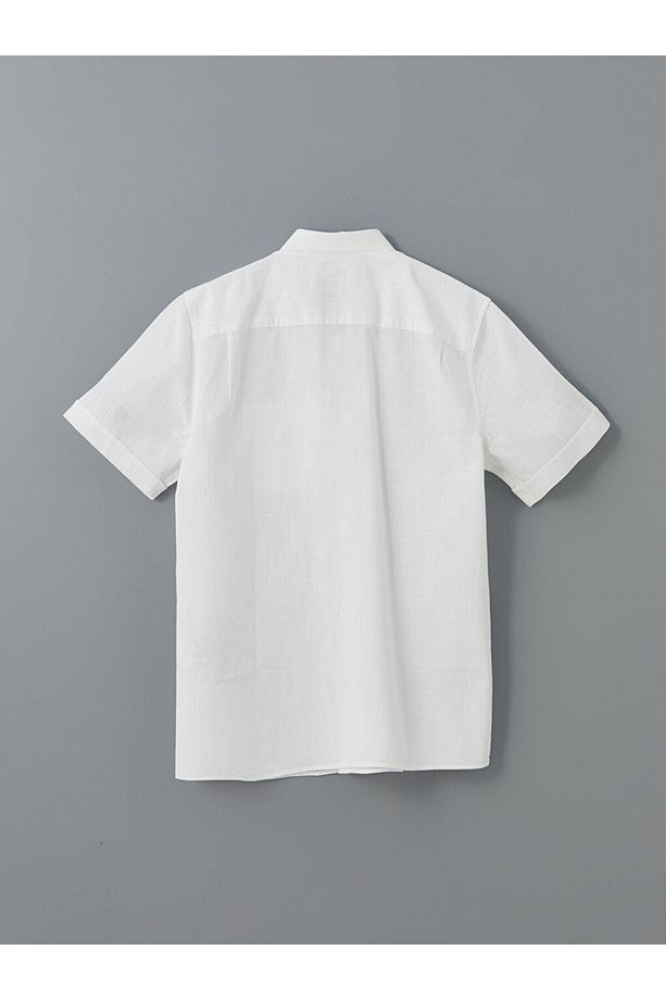 LCWAIKIKI Classic Regular Fit Kısa Kollu Armürlü Erkek Gömlek - 2