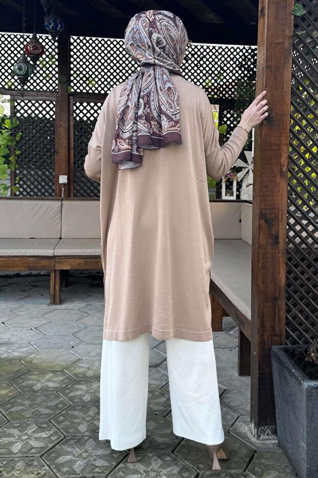 Sevda Triko Tunik Bej - 7