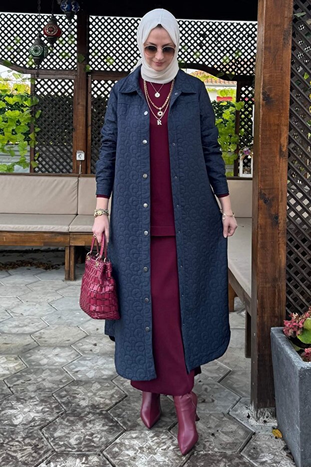 Kapitone Kap Lacivert - 9