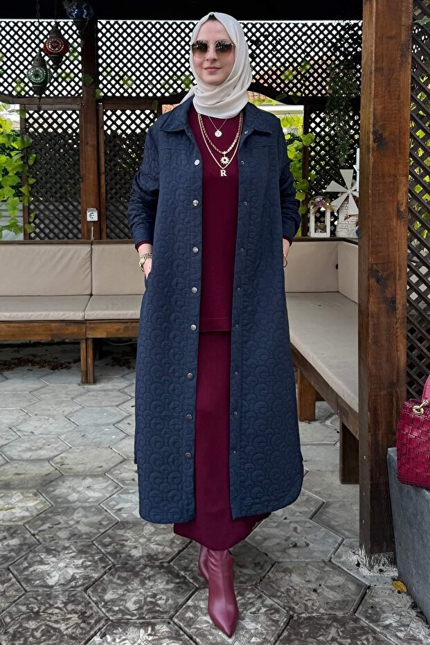 Kapitone Kap Lacivert - 1