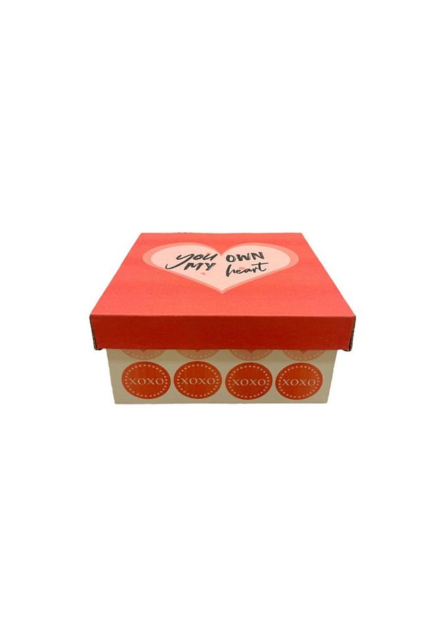 You Own My Heart Sevgililer Günü Hediye Kutusu 17x17x9cm 1 Adet - 2