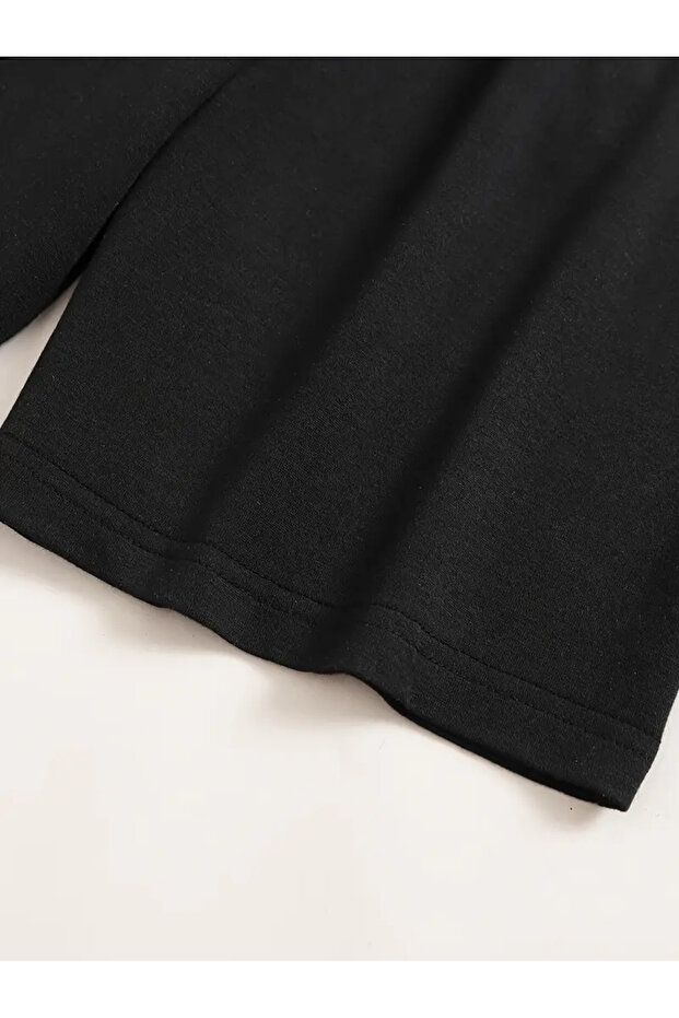 Gülen Surat Baskılı 2'li Şort Unisex Yazlık Rahat Basic Şort - 4