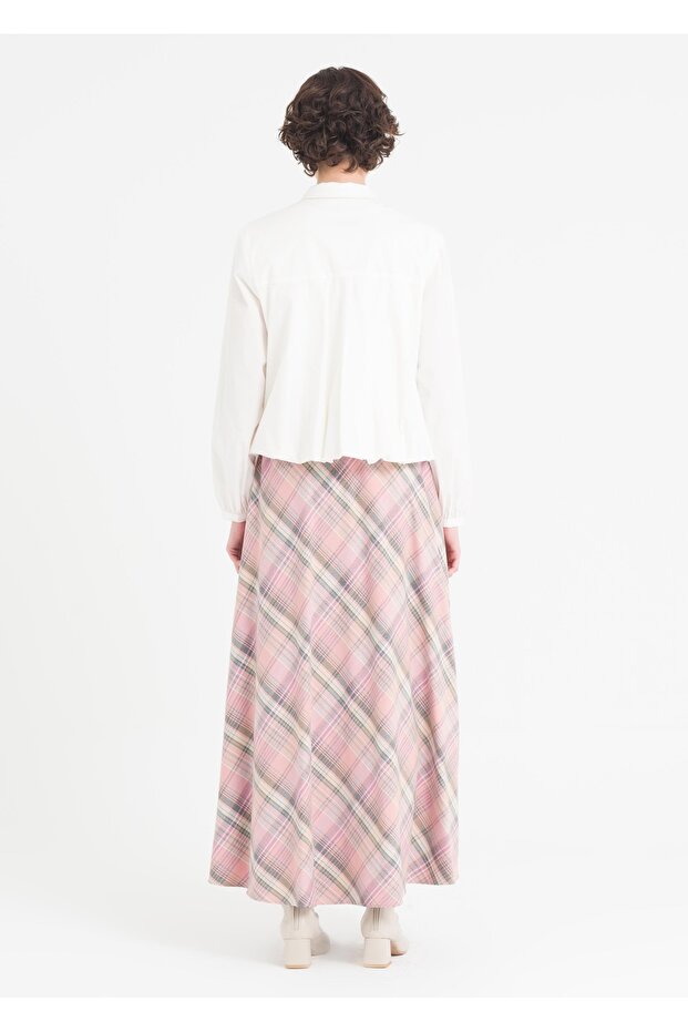 Ekoseli Kloş Etek - 3