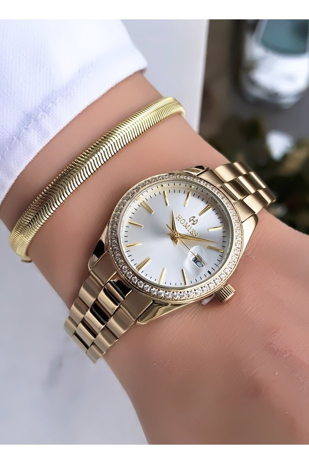 Original Invoice Waterproof Women's Wrist Watch with Bracelet Gift